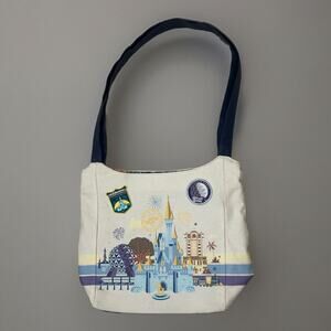Walt Disney World Parks Discover the Magic Four Parks Canvas Tote Purse Bag